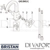 Bristan Casino Cascade Basin Mixer Clicker Waste Tap Spares